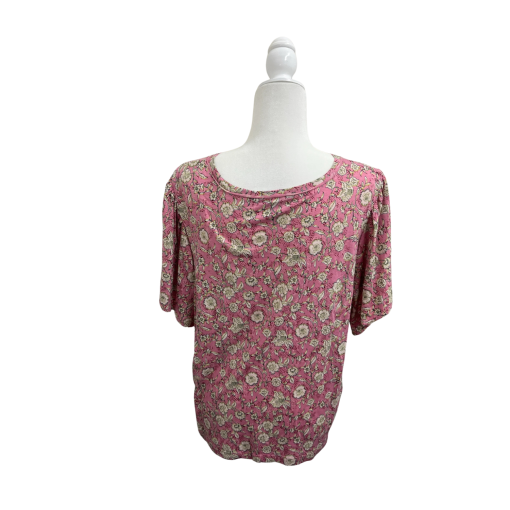 Jessica Simpson 3X Pink Floral Top - Women's Blouse - Image 2