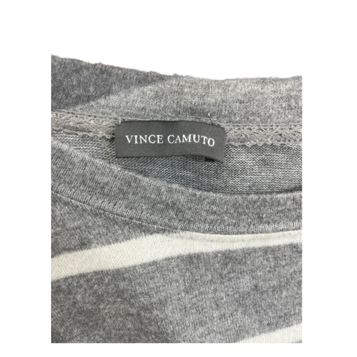 Vince Camuto Gray Striped Sweater - Size S - Women's Knit Top - Image 3