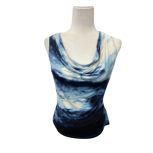 Calvin Klein Blue Cowl Neck Tank Top Size S - Women's Top