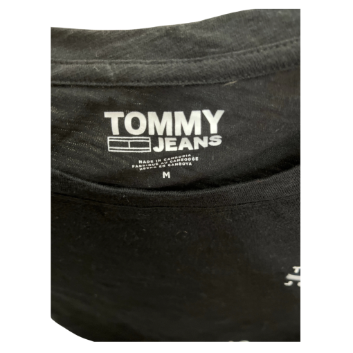 Tommy Jeans Black Tee Shirt Medium - Women's T-Shirt - Image 3