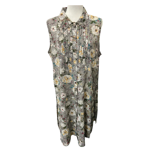 MAX Floral Print Sleeveless Dress Gray XL - Women's Dresses