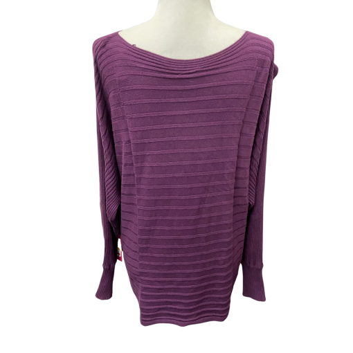 Vince Camuto Purple Sweater Medium - Women's Knit Top - Image 2