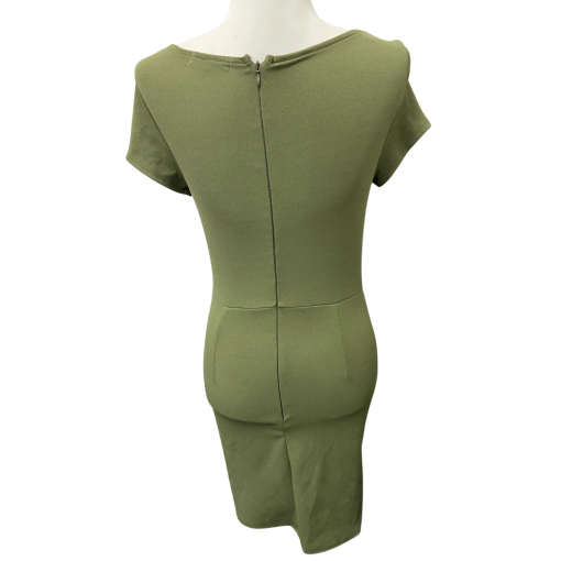 PLANET G??LD Olive Green Ruched Bodycon Dress - Party Dress - Image 2