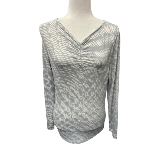 Calvin Klein Gray Long Sleeve Top - No Size - Women's Shirt