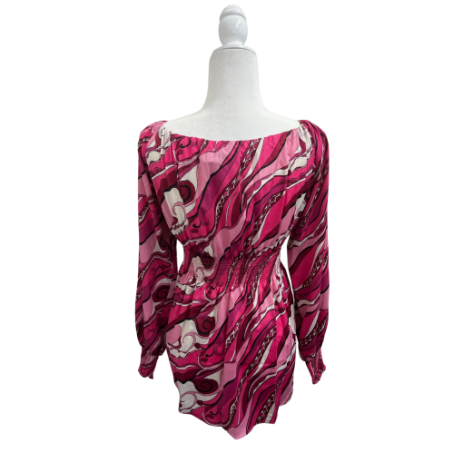 BCBGMAXAZRIA Pink Print Blouse XS - Women's Tops - Image 2