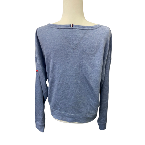 Tommy Hilfiger Blue Sweatshirt Small - Women's Pullover Top - Image 2