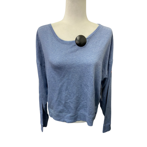 Tommy Hilfiger Blue Sweatshirt Small - Women's Pullover Top