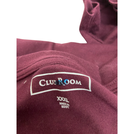 Club Room Burgundy Pocket Tee XXXL - Men's T-Shirt - Image 3