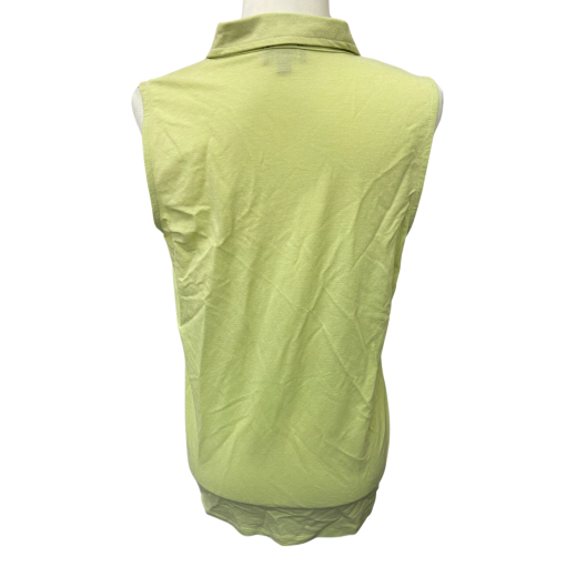 JONES New York Sleeveless Polo Shirt Green M - Women's Top - Image 2