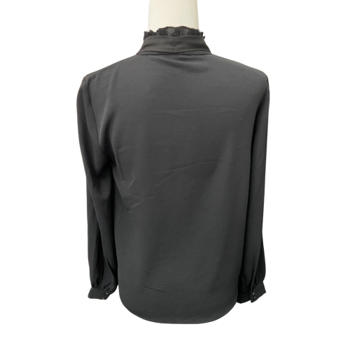 CeCe Black Ruffle Blouse Small - Women's Tops - Image 2