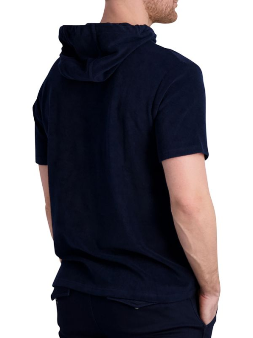 Karl Lagerfeld Navy Terry Hoodie - Men's Large Pullover Sweatshirt - Image 2