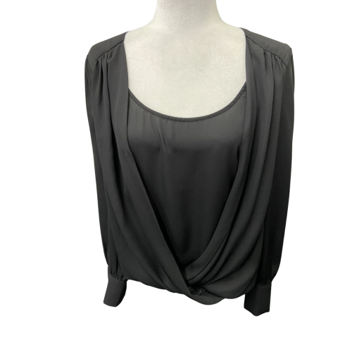 Philosophy Black Blouse - No Size - Women's Tops - Drape Front