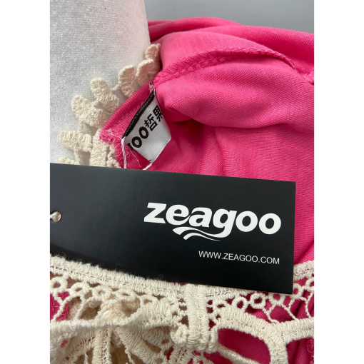 Zeagoo Pink Lace Top - Size [Size] - Women's Blouse - Fashion - Image 3