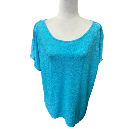 JM Collection Blue Top XL - Women's Blouse - Casual Wear