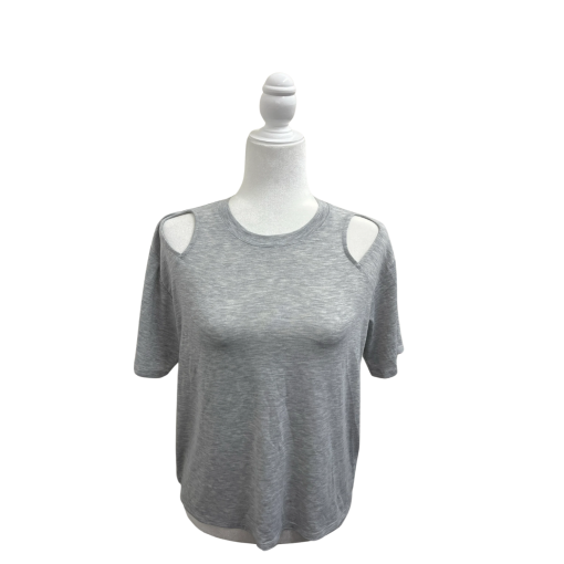 DKNY Gray Cutout Tee - No Size - Women's Tops