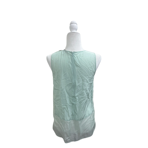 Chelsea & Walker Mint Silk Tank Top Size 4 - Women's Blouse - Image 2