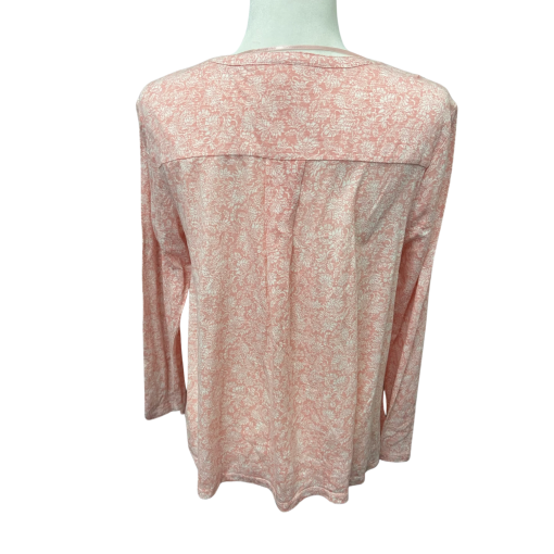 Style & Co Pink Floral Top Plus Size Long Sleeve Blouse - Image 2