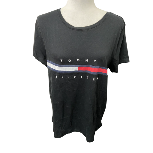 Tommy Hilfiger Black T-Shirt Large - Women's Tee Shirt