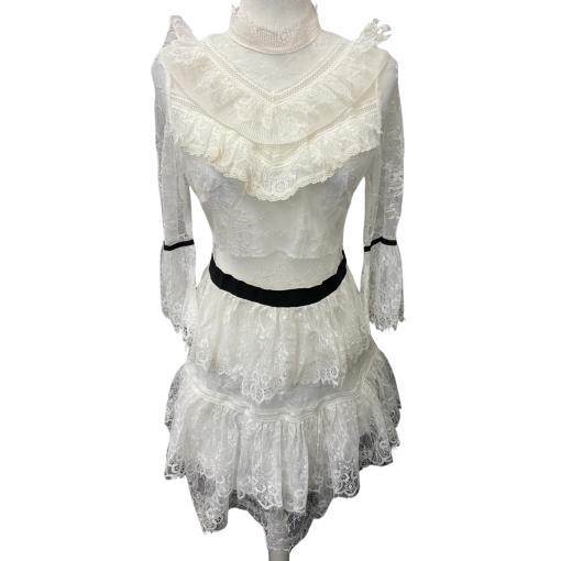 FEW MODA White Lace Dress - Size M - Party Dress