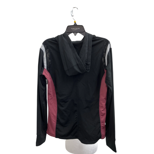 Daymor Couture Black & Burgundy Zip-Up Hoodie XL - Women's Jacket - Image 2