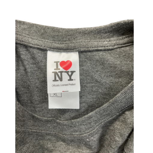 I Love NY Gray T-Shirt XL Graphic Tee New York City - Image 3