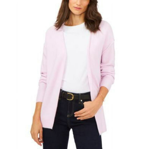 Vince Camuto Pink Cardigan Sweater, Small, Open Front, Women's Knitwear