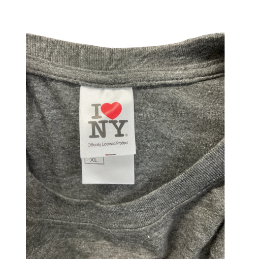 I Love NY Gray T-Shirt XL - Graphic Tee - NYC Souvenir - Image 3