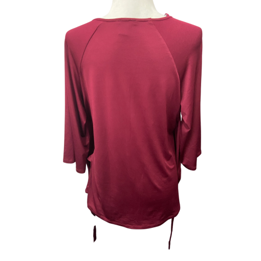 CYRUS Burgundy Keyhole Top - Size M - Women's Blouse - Image 2