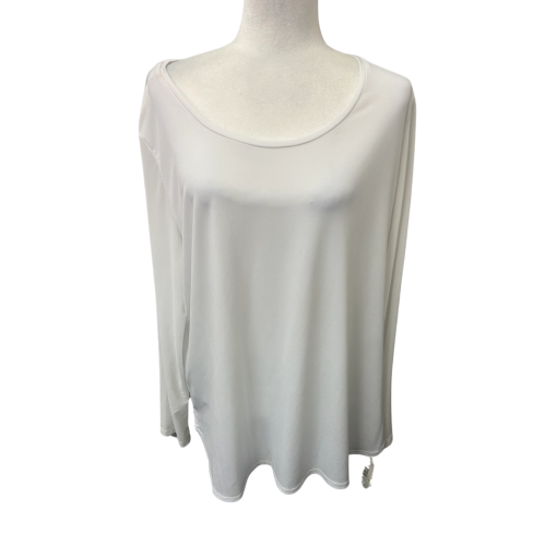 NYGARD White Long Sleeve Top 2X - Women's Blouse