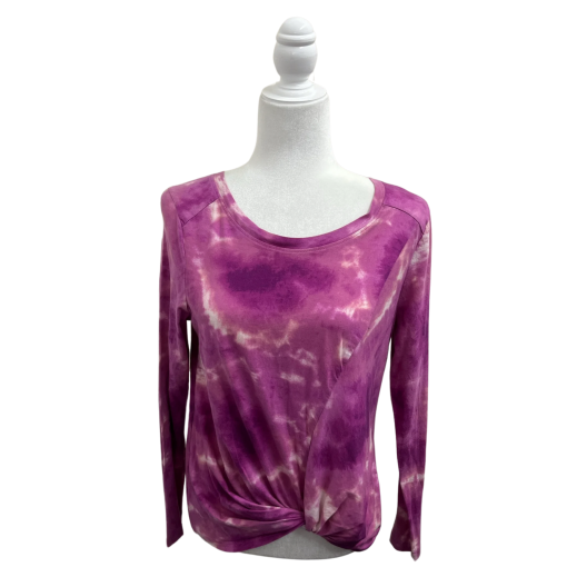 Zby ZELLA Tie Dye Knot Top - Purple - Small - Women's Shirts