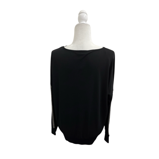 DKNY Black Long Sleeve Top - Size Medium - Women's Blouse - Image 2