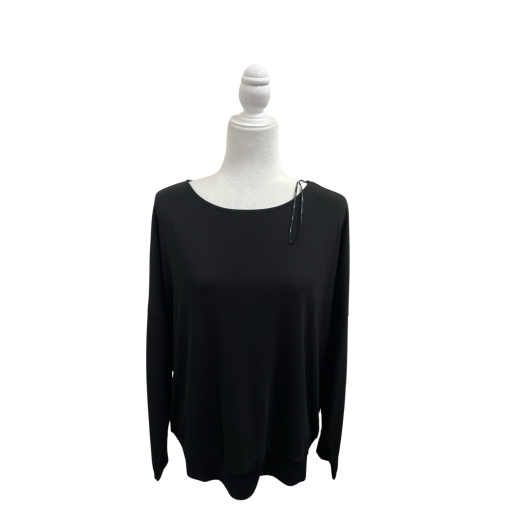 DKNY Black Long Sleeve Top - Size Medium - Women's Blouse