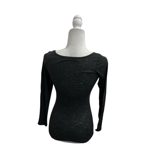 VICTORIA Charcoal Long Sleeve Top - Small - Women's Shirt - Image 2