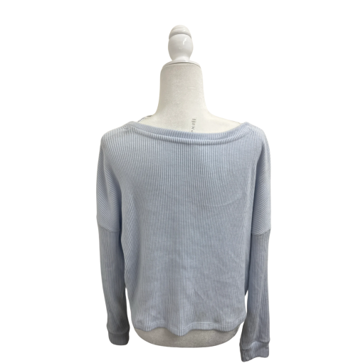 Calvin Klein Blue Ribbed V-Neck Sweater XXL - Women's Top - Image 2