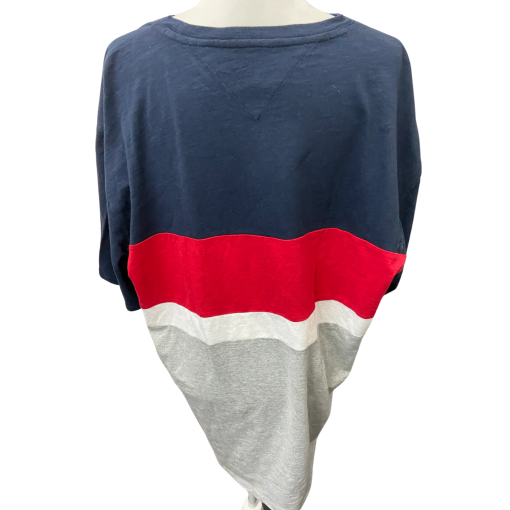 Tommy Hilfiger Colorblock Tee XXL - Men's T-Shirt - Navy/Red/Gray - Image 2