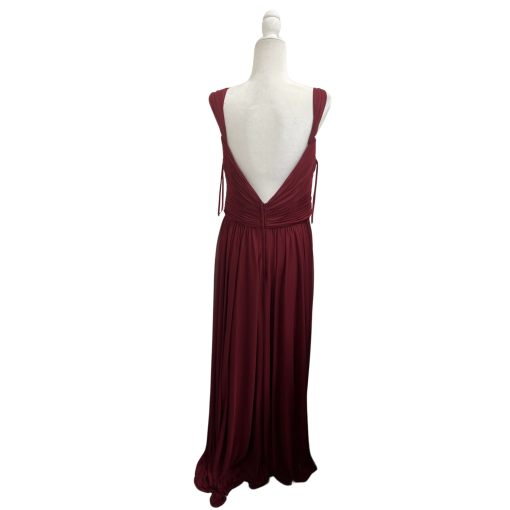 Simply Burgundy Maxi Dress Size 16 - Bridesmaid Dress - Image 2