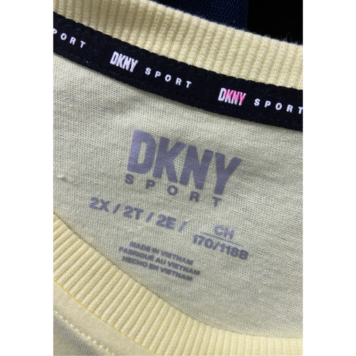 DKNY Yellow Tee Shirt 2X - Women's Casual Top - Image 3