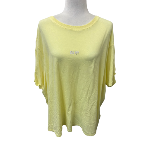 DKNY Yellow Tee Shirt 2X - Women's Casual Top