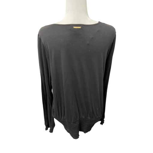 Michael Kors Black V-Neck Top 0X | Women's Blouse - Image 2