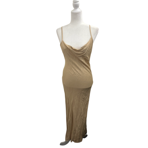 DIXLE Beige Maxi Dress - Women's Size S - Slip Dress - Party Dress