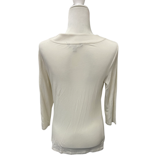 Ralph Lauren Cream Wrap Top - Size L - Women's Blouse - Image 2