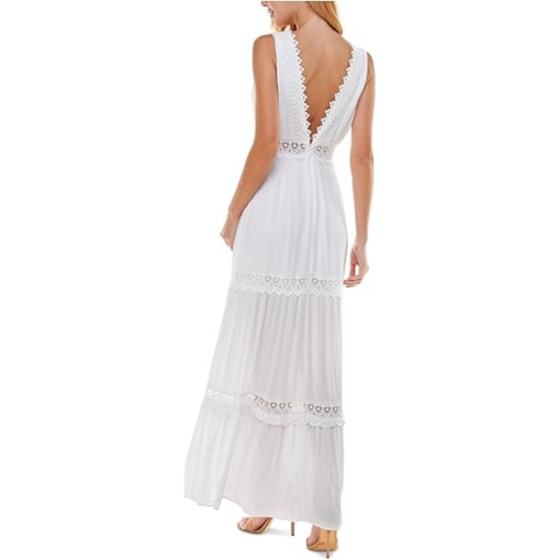 Bebe White Lace Maxi Dress - XS - Women's Summer Dress - Image 2