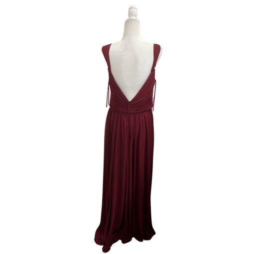 Simply Women Burgundy Maxi Dress Size 16 - Bridesmaid Dress - Image 2