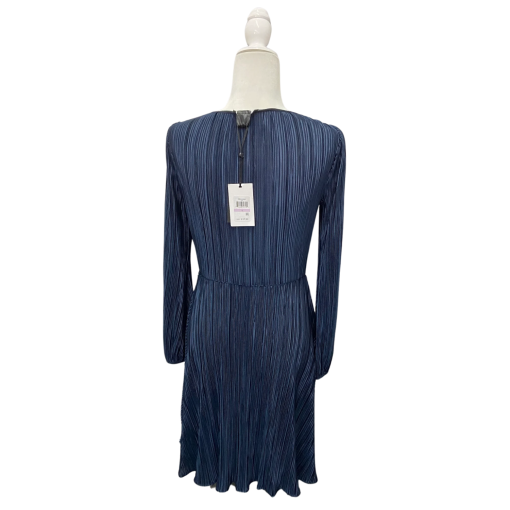 DKNY Navy/White Pleated Dress Size 6 - Cocktail Dress - Image 2