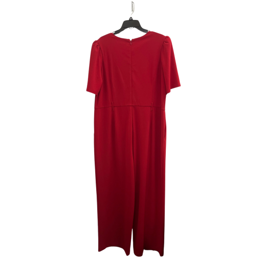 Tahari ASL Red Jumpsuit Plus Size 18W | Women's Formal Wear - Image 2