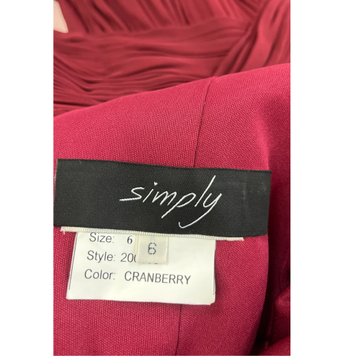 Simply Dresses Cranberry Maxi Dress Size 6 - Bridesmaid Dress - Image 3