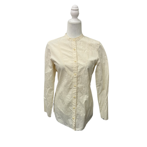 MAX n CHEATER Cream Blouse Size M - Women's Button Down Shirt