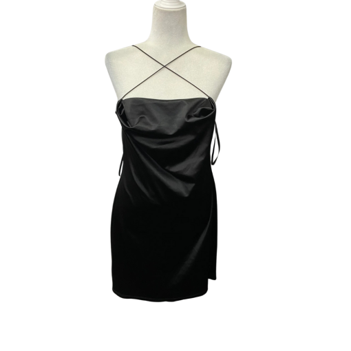 B-Darlin Black Satin Mini Dress Size 15/16 - Party Dress