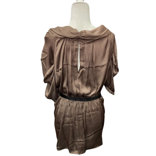 BCBG Maxazria Brown Silk Blouse XL - Women's Tops - Image 2