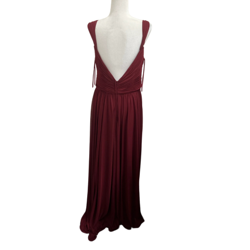 Kleinfeld Burgundy Maxi Dress Size 18 - Bridesmaid Dress - Image 2